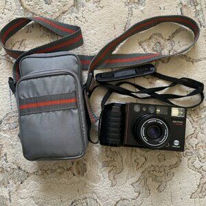 MINOLTA AF-Tele Auto Focus 35mm Film Camera with Bag Tested And Working